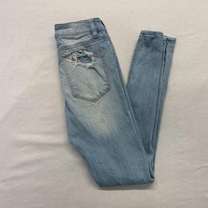 SWS Miami Blue Jeans Women's Size 3 Ripped High Ri